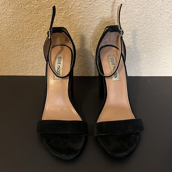 Steve Madden Carrson Ankle Strap Suede Heels Size 8.5M - Picture 8 of 9